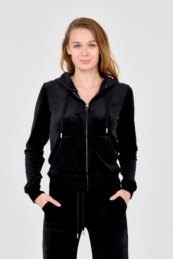 Juicy Couture sort dame Robertson hættetrøje S