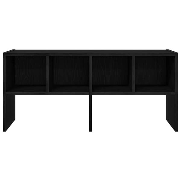 vidaXL stabelbar skohylde sort 89,5x30x40 cm