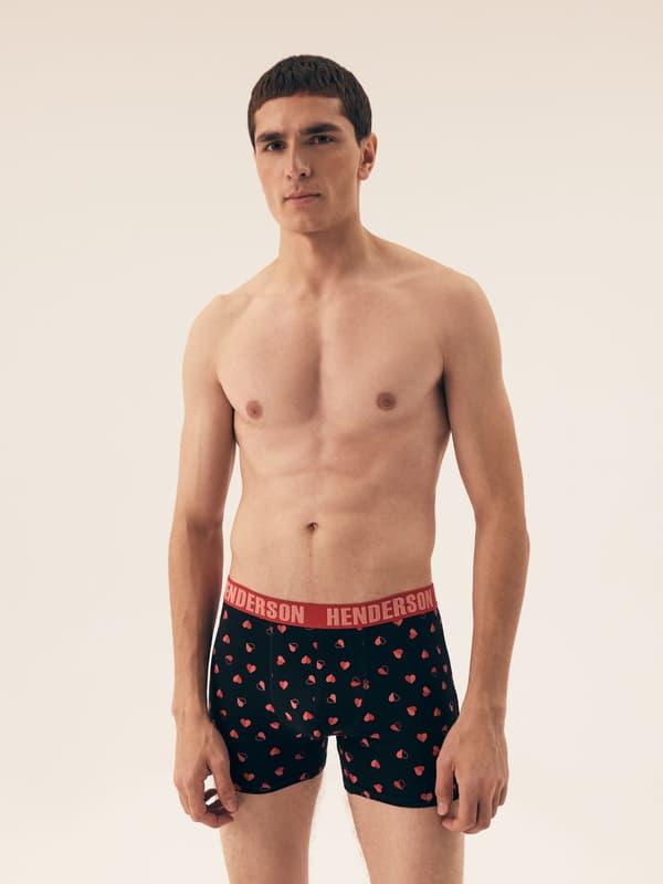 Spot Henderson 2-pak boksershorts | sort, rød XL