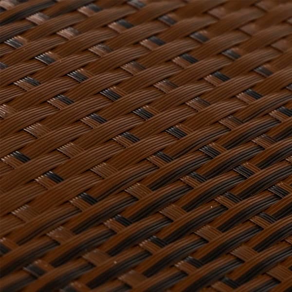 vidaXL balkonskærm brun og sort 1000x80 cm polyrattan