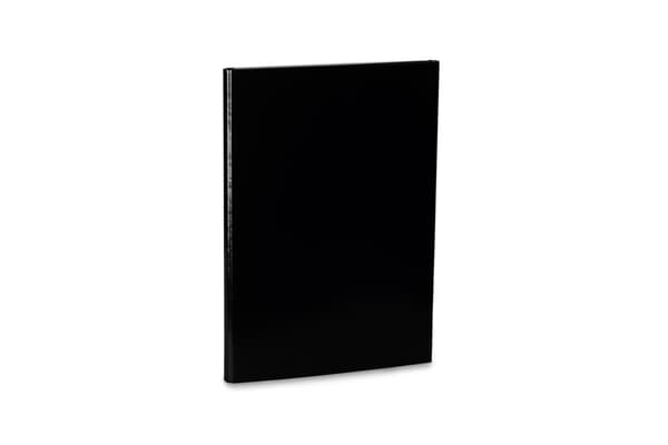 A4 2CM SVART VERTIKALPÄRM MED KARDBORRE