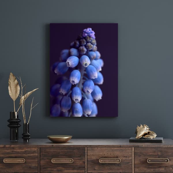 Lærredstryk Botanik Blomst Hyacint 40x60 cm
