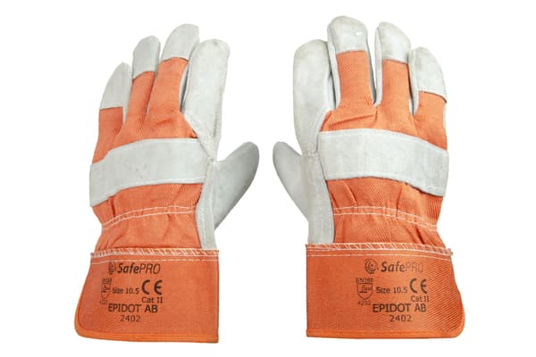 SafePro 10.5 orange denim arbejdshandsker