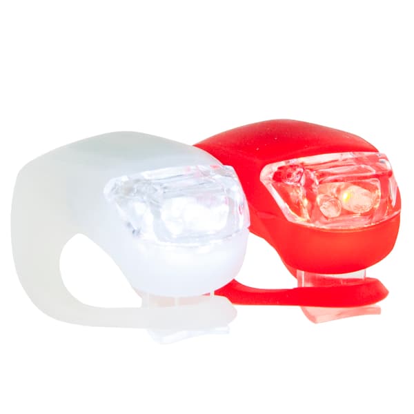 ZW39 LED-CYKELLAMPA FRAM BAK 2 ST SILIKONSTYRLYKTOR