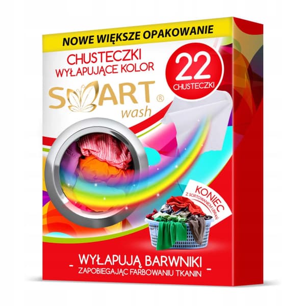 SMART vaskeklude til farveopfangning, 22 stk.