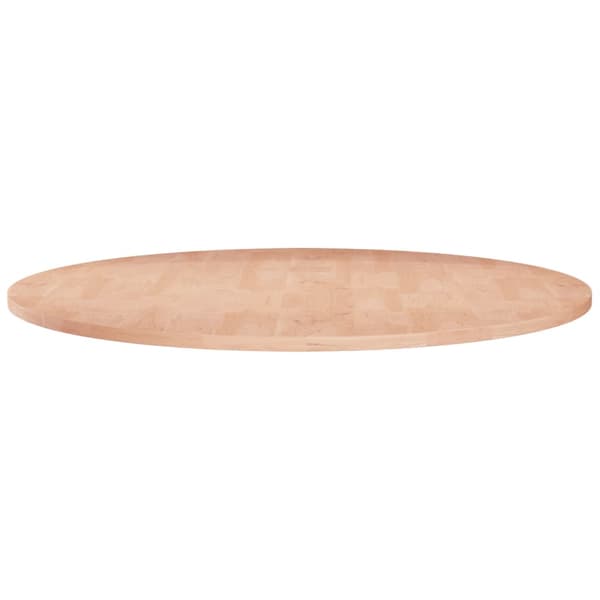 vidaXL rund bordplade, Ø70x1,5 cm, ubehandlet egetræ