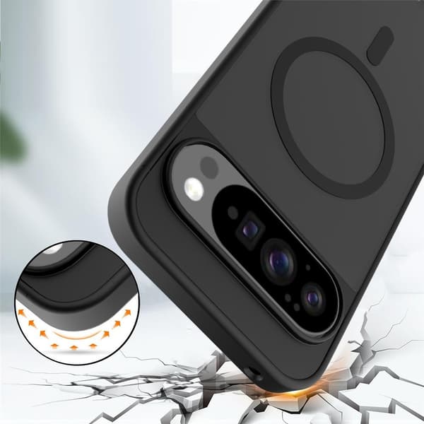 Etui til Google Pixel 10 Pro XL, til MagSafe, ERBORD Mat Etui - sort