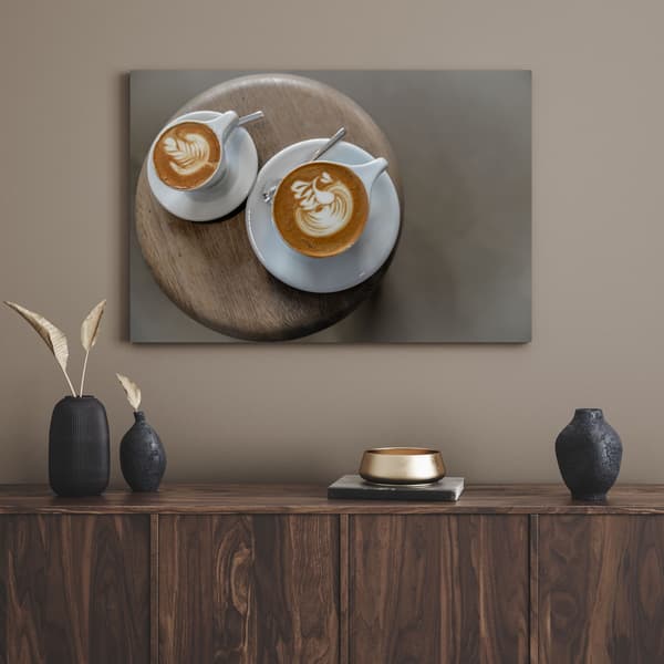 Canvastavla Kök Kaffekoppar 120x70