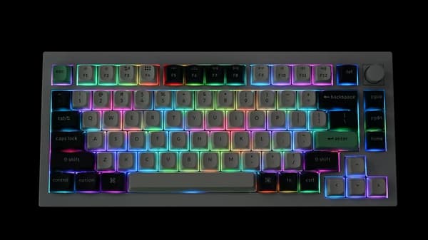 Keychron Q1 HE QMK Trådløst Brugerdefineret Tastatur Barebone-Knop / Kulstofsort / Barebone