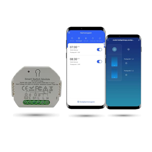 TUYA 2-kanals Wifi-belysningscontroller