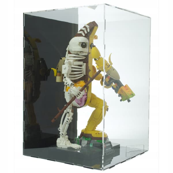 Displayetui til Lego 77072 Pelly Bone Fortnite, sort baggrund