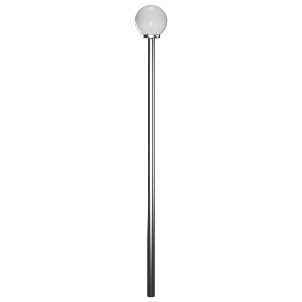 vidaXL Puutarhapylväsvalaisin, 2 palloa, 220 cm