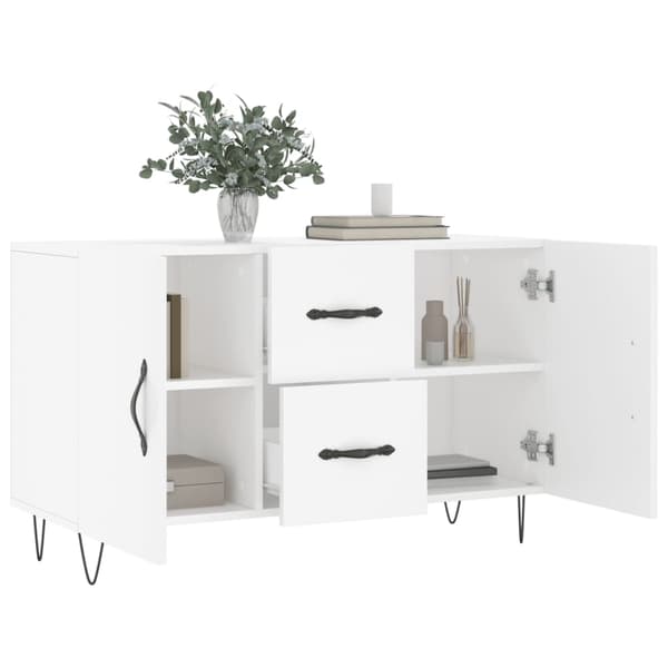 vidaXL Byrå, vit, 100x36x60 cm, träbaserat material