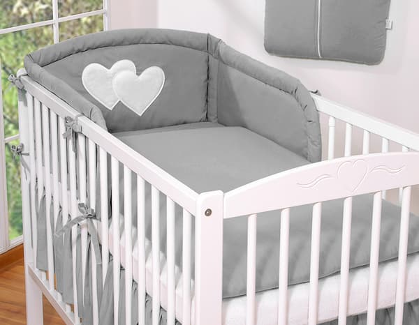 Universal sengekant til trin - Hearts antracit
