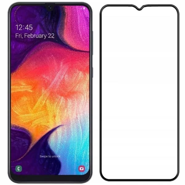 Hærdet glas til Samsung Galaxy A50 fuldskærm 5D 9H