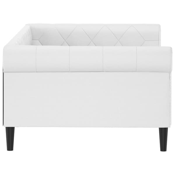 vidaXL Bäddsoffa vit 100x200 cm konstläder