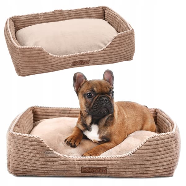 Hundeseng, sofa, katteseng DOTTY - beige corduroy