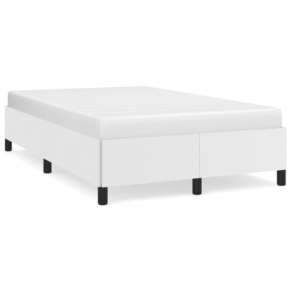 vidaXL sengestel hvid 120x200 cm kunstlæder
