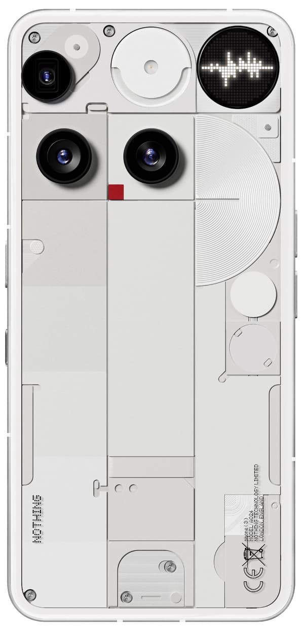 Nothing Phone 3 5G 12/256GB Vit smartphone