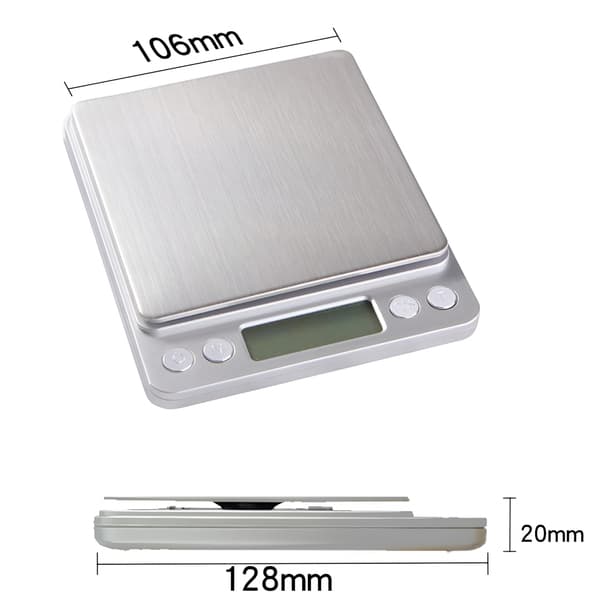 Precisionsvåg för smycken, precision 0,1 g 500 g LCD-kök