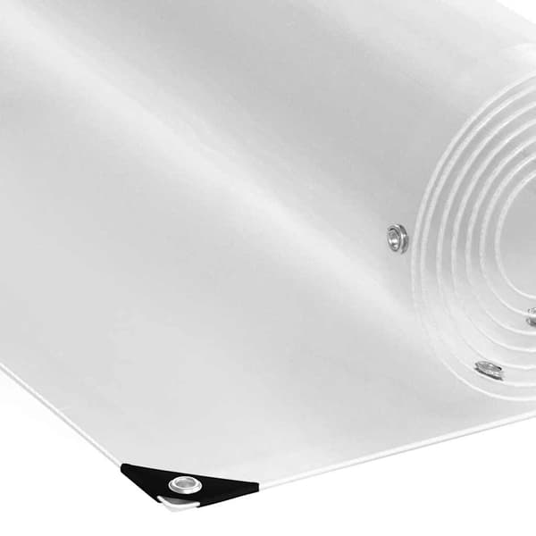 vidaXL Läpinäkyvä pressu rengaskaihtimilla 2x2 m PVC