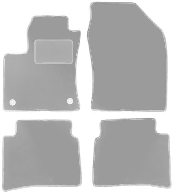 Grå bilmåtter til: Toyota Prius IV hatchback (2017-)