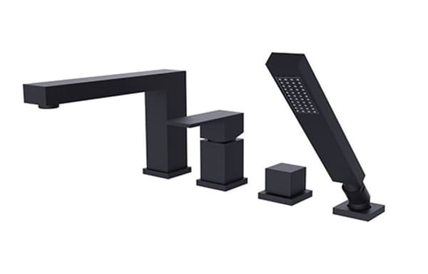 Moderne varium sort 4-huls badekarhane Besco