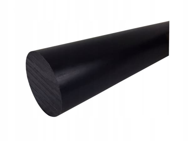 Polyamidstångsrulle Ø 20x1000mm PA6+MoS2 svart