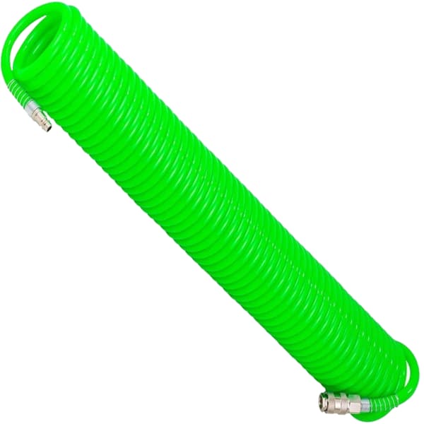 ROCKFORCE SPIRALSLANG med SNABBKOPPLINGAR 8 mm x 15 m