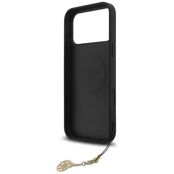 Guess 4G Charms Collection MagSafe-etui til iPhone 17 Pro Max, sort