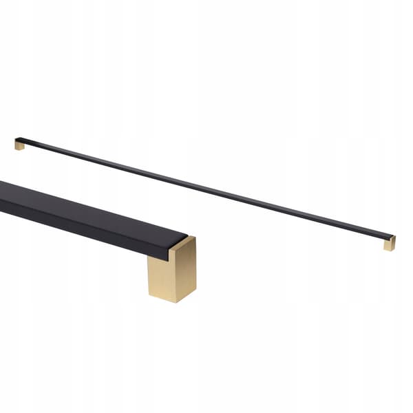 MØBELGREB TIL SKABE I SORT GULD 992/1004 MM MODERNE DUALI AKS