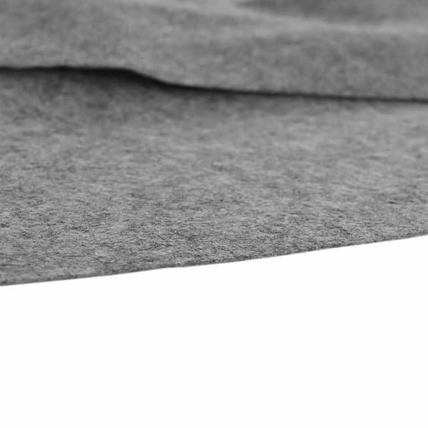 vidaXL Poolmatta ljusgrå Ø500 cm polyestergeotextil