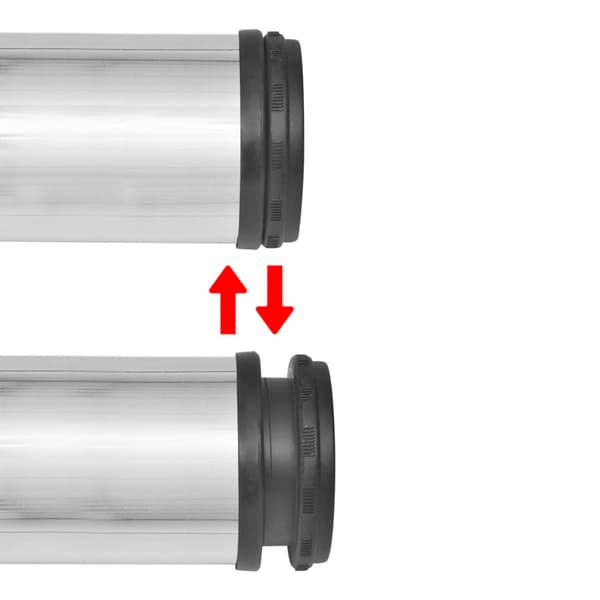 4 Höjdjusterbara bordsben 710 mm borstad nickel