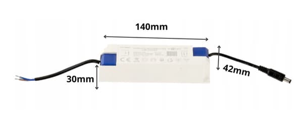 Strømforsyning til LED-paneler 60W EMC 220-240V AC 64-85V DC IP20 Ecolight