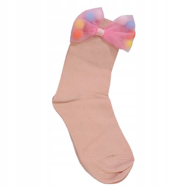 YO! Flipstrømper bomuld pink 20/22