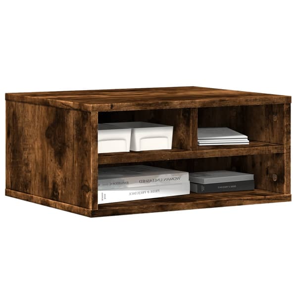vidaXL printerstativ røget eg 49x40x22,5 cm