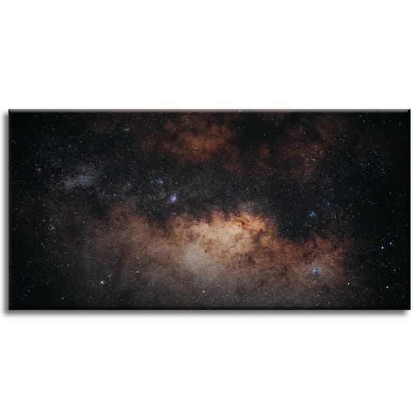 Lærredstryk Rumgalakse Stjerner 80x40 cm