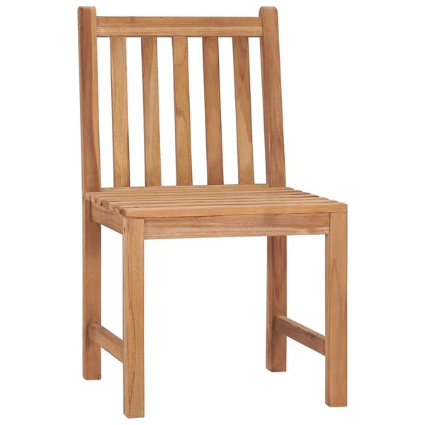 vidaXL Trädgårdsstolar med dynor, set om 2, massiv teak