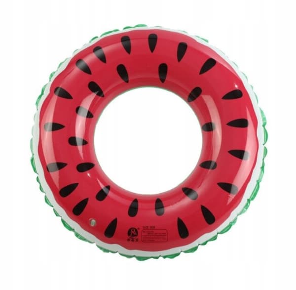 Oppustelig vandmelon strandring til poolen, vandbadering, 80 cm