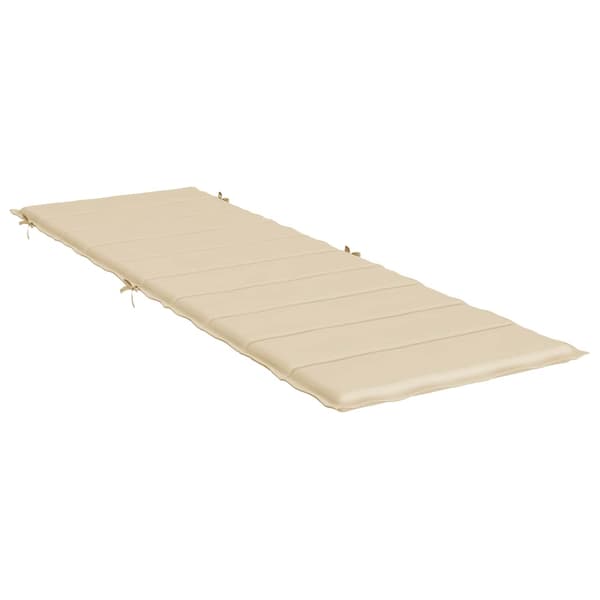 vidaXL liggestolshynde, beige, 186x58x3 cm