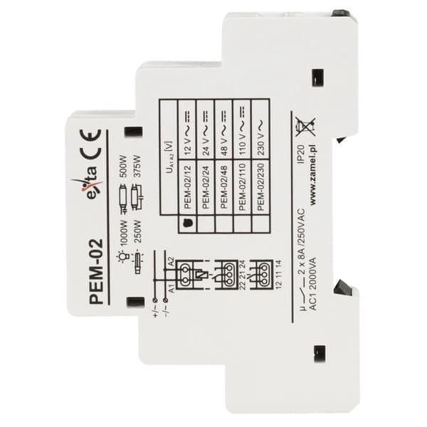 ZAMEL Elektromagnetisk relæ 12V PEM-02/012