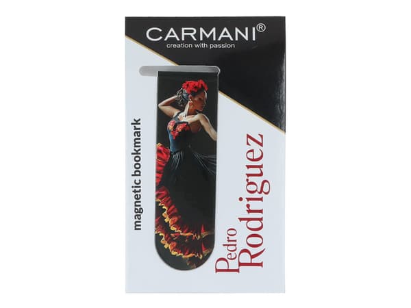 Carmani, platt magnetisk bokmärke ca 10 cm - rodriguez