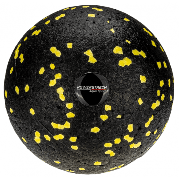 Aqua-Sport Powerstretch EPP massagerulle, 8 cm, sort og gul