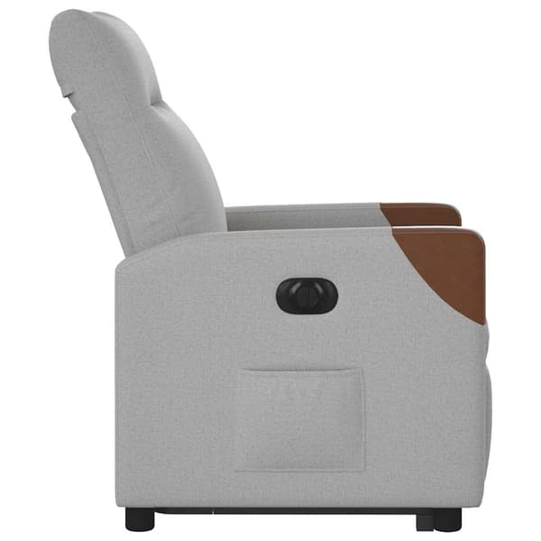 vidaXL Elektrisk lyftande massagefåtölj, vilstol, grå