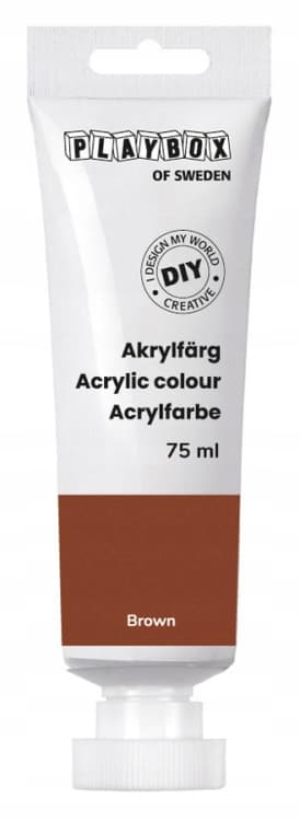 Tee-se-itse-akryylimaali ruskea 75 ml:n tuubissa (lopetettu)