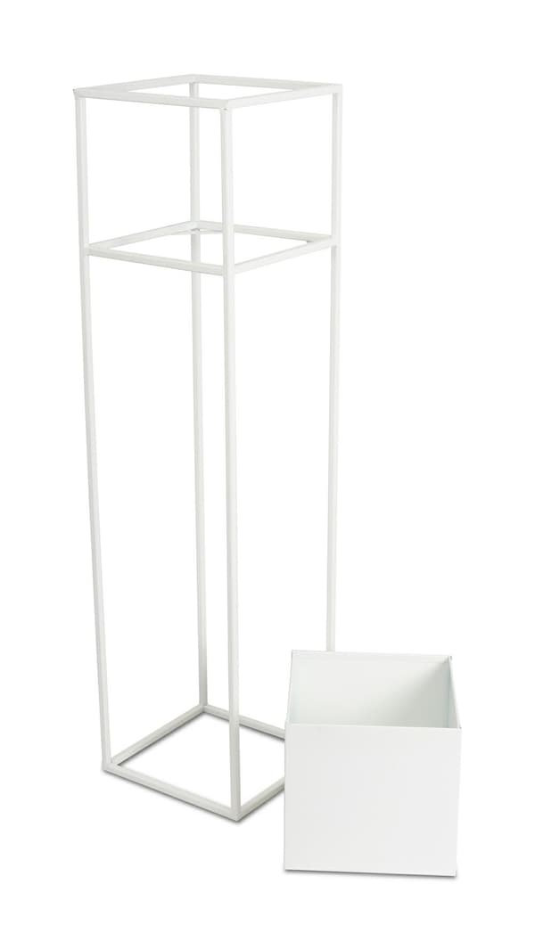 Modern vit blomställning 90 cm
