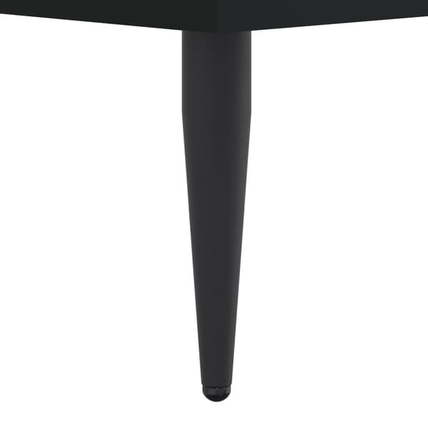 vidaXL sengestel sort 90x200 cm træbaseret materiale