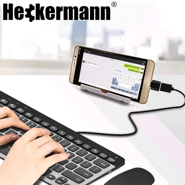 Heckermann USB-A til C-adapter
