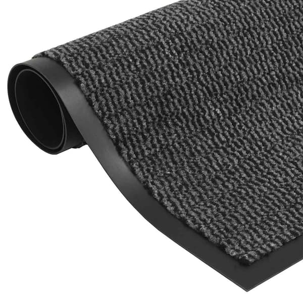 vidaXL Dörrmattor, 2 st, Rektangulära, 80x120 cm, Antracit