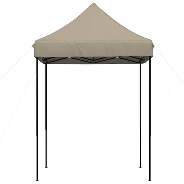 vidaXL foldbart pop-up festtelt, taupe, 200x200x306 cm